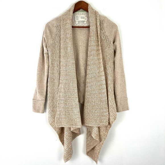 Anthropologie Sweaters - Saturday Sunday Anthropologie Casado Waterfall Knit Sweater Cardigan Size XS